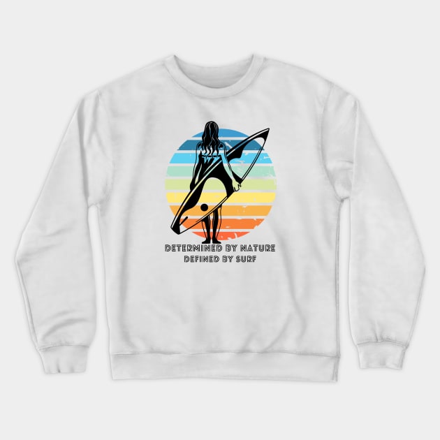 Retro Surf Diva Crewneck Sweatshirt by Hayden Mango Collective 